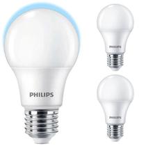 Kit 3 Lâmpadas Led Philips Bulbo 9W Branco Frio 6500K E27