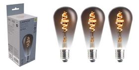 Kit 3 Lâmpadas Led Retrô Black 5w E27 Bivolt Avant 2200k