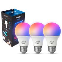 Kit 3 Lampadas Led Smart Inteligente Wi Fi Alexa google 10w RGB E27 Cod: 290028177-3 Avant Neo