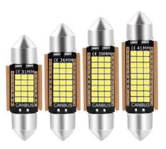 Kit 3 Lampadas Led Torpedo Canbus Canceller 31-36-39-41mm