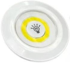 Kit 3 Lampadas Luminaria Led Controle Sem Fio Spot Remoto