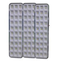 Kit 3 Lâmpadas Luminárias De Emergência 30 Leds 2w - Segurimax