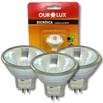 Kit 3 Lâmpadas Mini Dicróica Mr11 20W 12V Gu4 30 Halógena Kit 3 Lâmpadas Mini Dicróica Mr11 20W 12V Gu4 30 Halógena