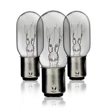 Kit 3 Lâmpadas P/ Máq De Costura Tu-22 Ba15d 15w 220v