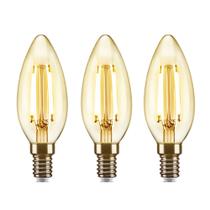 Kit 3 Lâmpadas Vela Filamento Led C35 2w 2200k Âmbar Elgin Kit 3 Lâmpadas Vela Filamento Led C35 2w 2200k Âmbar Elgin