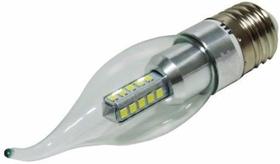 Kit 3 Lâmpadas Vela LED de Bico Soquete E27 4 Watts Branco Quente 3.000 K - LUX SOLAR,SEVEN ENERGY,CTB