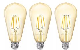 Kit 3 Lâmpadas Vintage Pera St64 Led Filamento 4w 2400k Bivolt Lumanti Kit 3 Lâmpadas Vintage Pera St64 Led Filamento 4w 2400k Bivolt Lumanti