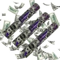 Kit 3 Lança Confete Festa Dinheiro Dollar Réveillon Carnaval Kit 3 Lança Confete Festa Dinheiro Dollar Réveillon Carnaval