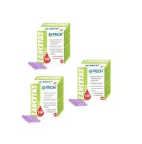 Kit 3 Lanceta Para Lancetadora 30g C/ 100 Lancetas - G-Tech Kit 3 Lanceta Para Lancetadora 30g C/ 100 Lancetas - G-Tech
