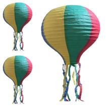 KIT 3 Lanterna de papel P Balão 25cm Festa Junina KIT 3 Lanterna de papel P Balão 25cm Festa Junina