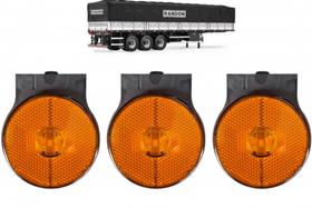 Kit 3 Lanternas Lateral Carreta Randon Led Bivolt Amarela Kit 3 Lanternas Lateral Carreta Randon Led Bivolt Amarela