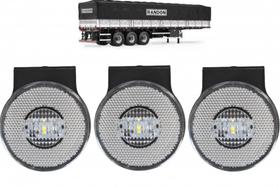 Kit 3 Lanternas Lateral Carreta Randon Led Bivolt Branca Kit 3 Lanternas Lateral Carreta Randon Led Bivolt Branca