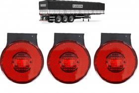 Kit 3 Lanternas Lateral Carreta Randon Led Bivolt Vermelha Kit 3 Lanternas Lateral Carreta Randon Led Bivolt Vermelha