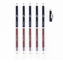 Kit 3 Lápis de Olho Vivai e Pink21 Preto Marrom Branco para Contorno e Iluminação