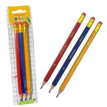 KIt 3 Lápis Preto Grosso Leo&Leo Big Hb Escolar Jumbo Grande KIt 3 Lápis Preto Grosso Leo&Leo Big Hb Escolar Jumbo Grande
