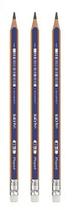 Kit 3 Lápis Preto Maped Black Peps HB com Borracha Kit 3 Lápis Preto Maped Black Peps HB com Borracha