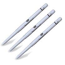 Kit 3 Lápis Retrátil para Olhos Branco Expressão Facial