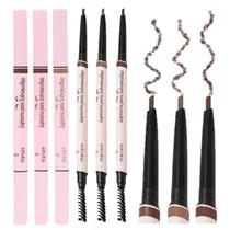 Kit 3 Lapiseira Sobrancelha 2 em 1 Resiste ao Suor Mia Make Kit 3 Lapiseira Sobrancelha 2 em 1 Resiste ao Suor Mia Make