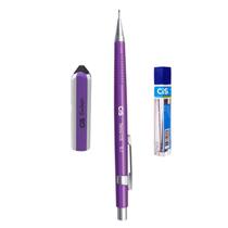 Kit 3 Lapiseira Tecnocis 0.7 Roxa + Grafite + Borracha Lps