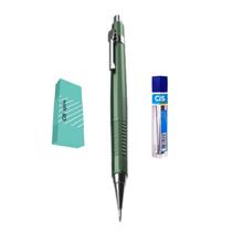 Kit 3 Lapiseira Tecnocis Boho Verde 0.7+Grafite +Borracha Sp