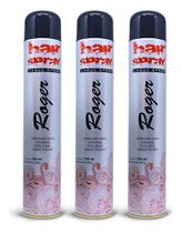 Kit 3 Laque Hair Spray Roger Fixador De Penteados - 750ml