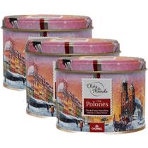 Kit 3 Lata Chás do Mundo Polonês Chamel 50g Kit 3 Lata Chás do Mundo Polonês Chamel 50g