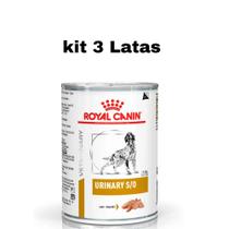 Kit 3 Lata Royal Canin Urinary Trato Urinário Inferior 410g