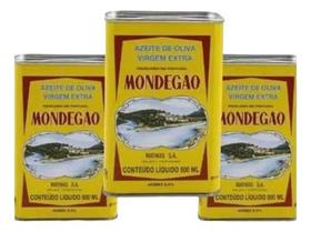 Kit 3 Latas Azeite Português Extra Virgem Mondegão 500ml