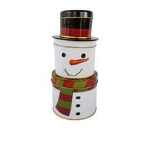 Kit 3 Latas Boneco De Neve 3 Pçs