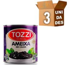 Kit 3 Latas de Ameixa Em Calda Com Caroço Tozzi 850g