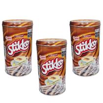 Kit 3 Latas Wafer em Tubinho Arnotts Sabor Chocolate 330g Importado Gourmet Crocante Premium