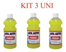 Kit 3 lava auto shampoo pinheiro 500 ml Kit 3 lava auto shampoo pinheiro 500 ml