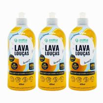 Kit 3 Lava Louças Laranja Positiva Hipoalergênico 1,260ml