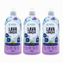 Kit 3 Lava Louças Lavanda Positiva Hipoalergênico 1,260ml Kit 3 Lava Louças Lavanda Positiva Hipoalergênico 1,260ml