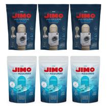 Kit 3 Lava Máquina De Lavar Roupa Pastilha 6x17g Mais 3 Lava Máquina De Lavar Roupas 6x20g Hidrossolúvel Sem Cloro Remove Resíduos Concentrado