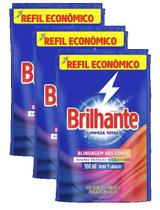 KIt 3 LAVA ROUPA BRILHANTE LIMPEZA TOTAL REFIL 900ML