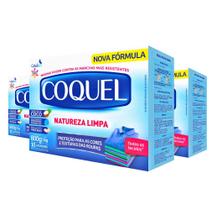 Kit 3 Lava Roupas em Pó Coquel Natureza CasaKm 800g Cada