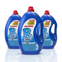 Kit 3 Lava Roupas Líquido Barbarex 3 Litros