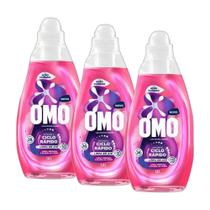 Kit 3 Lava-Roupas Líquido Omo Ciclo Rápido Ação Cuidado Frasco 1,4L cada Kit 3 Lava-Roupas Líquido Omo Ciclo Rápido Ação Cuidado Frasco 1,4L cada