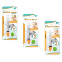 Kit 3 Lavador Nasal Universal Com 2 Bicos + Seringa - 3B Kit 3 Lavador Nasal Universal Com 2 Bicos + Seringa - 3B