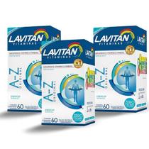 Kit 3 Lavitan A-Z Homem 60 Comprimidos