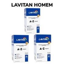 Kit 3 Lavitan Az Homem 60 Cápsulas Original Vitaminas. - Cimed