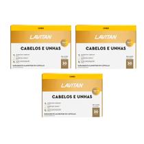 Kit 3 Lavitan Cabelos e Unhas Vitaminas 3x30 cápsulas Cimed Especificação :Sem Sabor Kit 3 Lavitan Cabelos e Unhas Vitaminas 3x30 cápsulas Cimed Especificação :Sem Sabor