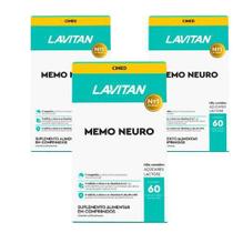 Kit 3 Lavitan Memo Neuro 3x60 Comprimidos
