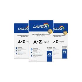 Kit 3 Lavitan Multivitamínico A-Z Original 60 Comprimidos - Cimed