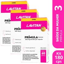 Kit 3 Lavitan Óleo de Prímula e Borragem 60 Cápsulas - Cimed Kit 3 Lavitan Óleo de Prímula e Borragem 60 Cápsulas - Cimed