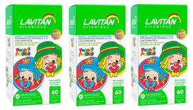 Kit 3 Lavitan Patati Patatá Mix De Sabores 60Cps - Cimed