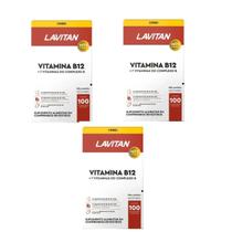 Kit 3 Lavitan Vitamina B12 + Complexo B Com 100 Cpr Cimed