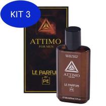 Kit 3 Le Parfum Attimo For Men Paris Elysees Masculino 100ML