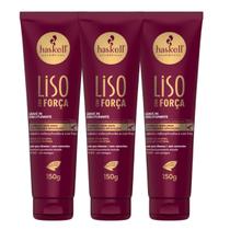 Kit 3 Leave in com Força Haskell Creme De Pentear 150gr